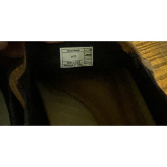 Crocs Santa Cruz Loafers Slip On Shoes Men’s 10 Dark Gray - Picture 7 of 8